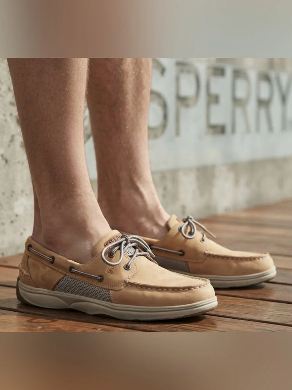 Authentic Sperry Top Sider men's designer leather boat shoes sz 7